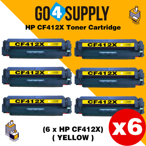 Compatible Yellow HP 412X CF412X Toner Cartridge Used for Color LaserJet Pro M452dw/452dn/452nw, Color LaserJet Pro MFPM477fnw/M477fdn/M477fdw, Color LaserJet Pro MFP M377dw Printers
