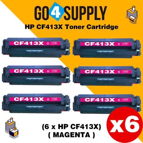 Compatible Magenta HP 413X CF413X Toner Cartridge Used for Color LaserJet Pro M452dw/452dn/452nw, Color LaserJet Pro MFPM477fnw/M477fdn/M477fdw, Color LaserJet Pro MFP M377dw Printers