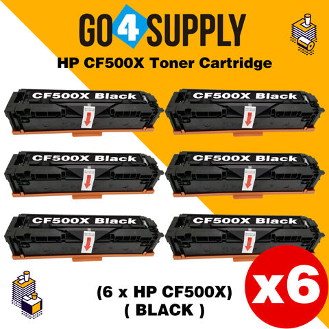 Compatible Black HP 500x CF500x 202x Toner Cartridge Used for HP Color LaserJet Pro M254/M254dw/254nw; MFP M281cdw/281fdn/281fdw/280/280nw Printer