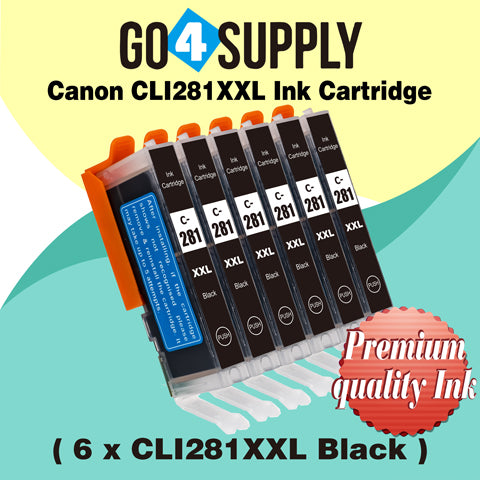 Compatible Small Black Canon CLI281 CLI281XXL CLI-281XXL Ink Cartridge CLI281XL CLI-281XL Used for PIXMA TS702/TR7520/TR8520/TR8620/TS6120/TS6220/TS6320/TS8120/TS8220/TS8320/TS9120/TS9520/TS9521C Printers