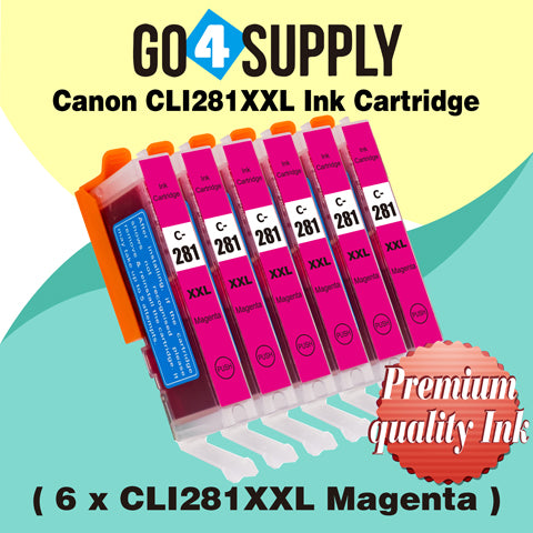 Compatible Magenta Canon CLI281 CLI281XXL CLI-281XXL Ink Cartridge CLI281XL CLI-281XL Used for PIXMA TS702/TR7520/TR8520/TR8620/TS6120/TS6220/TS6320/TS8120/TS8220/TS8320/TS9120/TS9520/TS9521C Printers