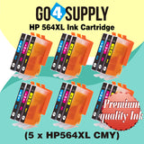 Compatible 3-Color Combo HP 564xl Ink Cartridge Used for Photosmart 5510/5511/5512/5514/5515/5520/5522/5525/6510/6512/6515/6520/7510/7515/7520/B109a/B109n/B110a/B110c Printer