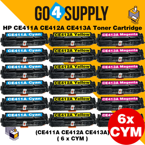 Compatible 3-Color Combo HP CE411A CE412A CE413A Toner Cartridge Used for HP Laserjet Enterprise 300 color M351/ MFP M375nw; 400 color M451nw/M451dn/M451dw/ MFP M475dn/M475dw Printer
