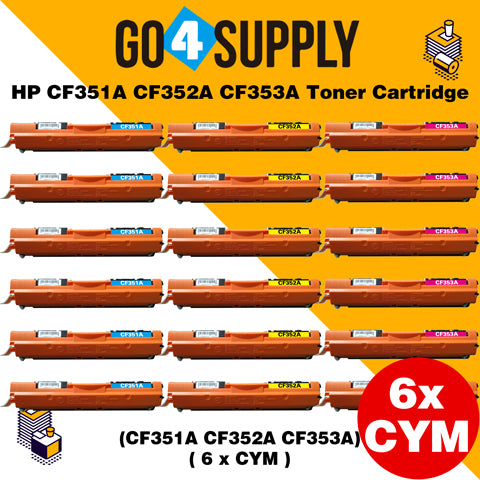 Compatible Color Set HP CF351A CF352A CF353A Toner Cartridge Used for HP Laserjet Pro M176/m176fn/M177/177FW Printer