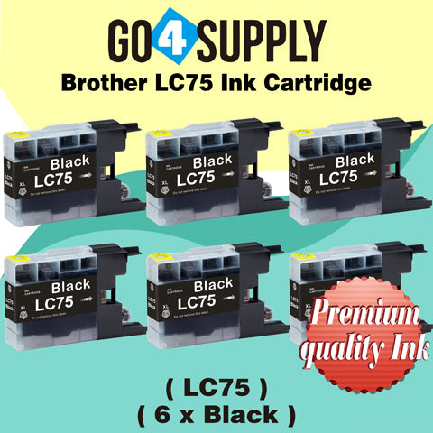 Compatible Black Brother 75xl LC75 LC75XL Ink Cartridge Used for MFC-J6910CDW/J6710CDW/J5910CDW/J825N/J955DN/J955DWN/J705D/J705DW/J710D/J710DW/J810DN/J810DWN/J825DW/J840N/J625DW/J860DN/J860DWN/J960DN-B/J960DN-W/J960DWN-B/J960DWN-W Printer