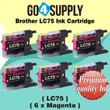 Compatible Magenta Brother 75xl LC75 LC75XL Ink Cartridge Used for MFC-J432W/J430W/J6910DW/J6710DW/J5910DW/J6510DW/J435W/J835DW/J280W/J425W; DCP-J525N/J540N/J740N/J925N/J525W/J725DW/J925DW/J940N-B/J940N-W Printer