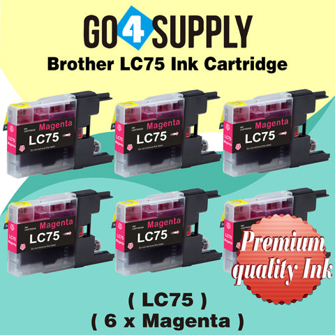 Compatible Magenta Brother 75xl LC75 LC75XL Ink Cartridge Used for MFC-J6910CDW/J6710CDW/J5910CDW/J825N/J955DN/J955DWN/J705D/J705DW/J710D/J710DW/J810DN/J810DWN/J825DW/J840N/J625DW/J860DN/J860DWN/J960DN-B/J960DN-W/J960DWN-B/J960DWN-W Printer