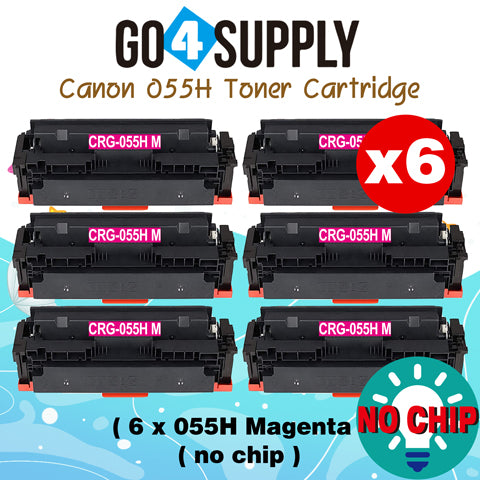 Compatible CANON (High-Yield Page) Magenta CRG055H (NO CHIP) CRG-055H Toner Cartridge Used for Canon i-SENSYS MF741Cdw; i-SENSYS MF745Cdw;  i-SENSYS MG743Cx
