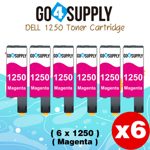 Compatible Magenta Dell 1250/XMX5D Toner Cartridge Replacement for Dell 331-0780 Used for 1250c 1350cnw 1355cn 1355cnw C1760nw C1765nf Printer
