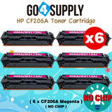 Compatible HP Magenta (NO CHIP) CF206A W2113A 206A Toner Cartridge Replacement for HP Color LaserJet Pro MFP M283fdw/M283fdn; M255dw/M255nw