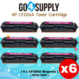 Compatible HP Magenta (WITH CHIP) CF206A W2113A 206A Toner Cartridge Replacement for HP Color LaserJet Pro MFP M283fdw/M283fdn; M255dw/M255nw