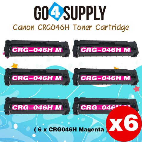 Compatible (High-Yield) Magenta CANON CRG046H Toner Cartridge Used for Color imageCLASS LBP654Cdw/MF735Cdw/MF731Cdw/MF733Cdw, Color i-SENSYS LBP654Cx/653Cdw/MF732Cdw/734Cdw/735Cx; Satera MF731Cdw/LBP654C/LBP652C/LBP651C/MF735Cdw/MF733Cdw