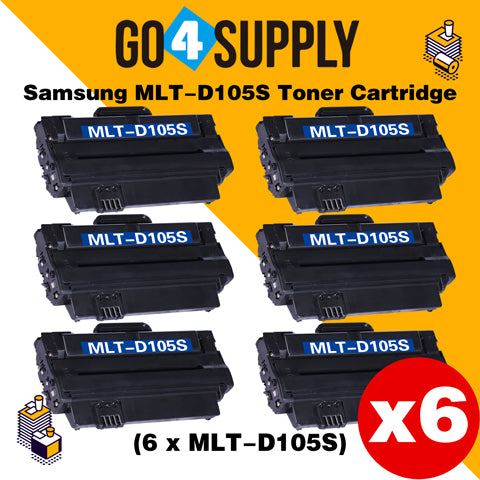 Compatible 105S D105S MLT-D105S Toner Cartridge Replacement for Samsung ML-1916K/ 1915K/ 1910K / 2525K/ 2580NK/ 2540/ 2525/ 2525W, SCX-4600/ 4623F, SF-650/ 650P, CF-650/ 650F,  SCX-4610K/ 4605K/ 1600K/ 4623K/ 4623FK/ 4623FN