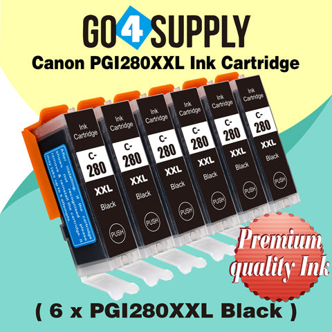 Compatible Large Black Canon PGI280 PGI280XXL PGI-280XXL Ink Cartridge PGI280XL PGI-280XL Used for PIXMA TS702/TR7520/TR8520/TR8620/TS6120/TS6220/TS6320/TS8120/TS8220/TS8320/TS9120/TS9520/TS9521C Printers
