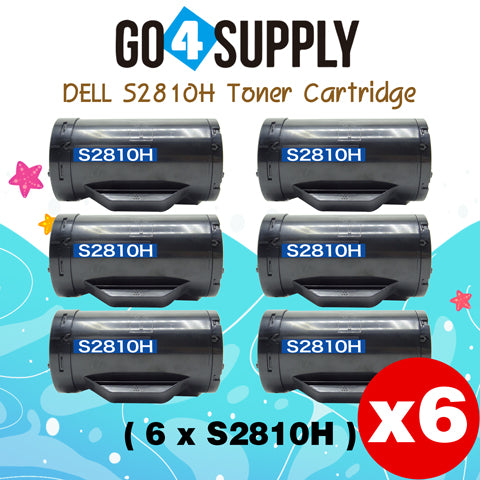 Compatible (6,000 Yield) Dell 2810 593-BBMF 47GMH Toner Cartridge Replacement for S2810dn H815dw S2815dn Printer