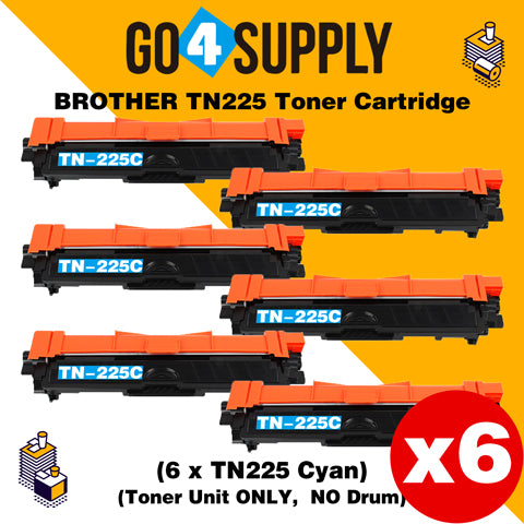 Compatible Cyan Brother TN225 TN-225 Toner Unit Used for Brother HL-3140CW/ HL-3142CW/ HL-3150CDW/ HL-3152CDW/ HL-3170CDW/ HL-3172CDW/ MFC-9130CW/ MFC-9140CDN/ MFC-9330CDW/ MFC-9340CDW; DCP-9020CDW Printer