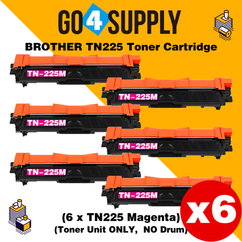 Compatible Magenta Brother TN225 TN-225 Toner Unit Used for Brother HL-3140CW/ HL-3142CW/ HL-3150CDW/ HL-3152CDW/ HL-3170CDW/ HL-3172CDW/ MFC-9130CW/ MFC-9140CDN/ MFC-9330CDW/ MFC-9340CDW; DCP-9020CDW Printer