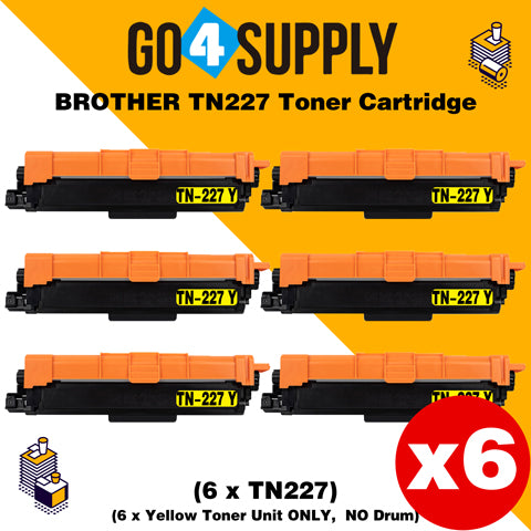 Compatible (Toner Only) Yellow Brother 227 TN227 TN-227 Toner Unit Used for Brother HL-L3210CW/L3230CDW/L3710CDW/L3270CDW/L3290CDW; DCP-L3510CDW/L3550CDW/L3551CDW; MFC-L3710CW/3730CDW/L3750CDW/L3770CDW/L3745CDW Printer