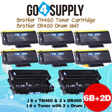 Compatible Combo Set (Drum + Toner) TN460 TN-460 Toner Cartridge with DR400 DR-400 Drum Unit Used for Brother HL1030/1230/1240/1250/1270n/1435/1440/1450; MFC1260/1270/2500/8300/9850 Printer