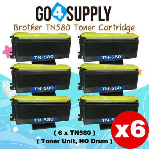 Compatible (Toner Only) Black TN-580 TN580 Toner Cartridge Used for Brother HL5240/5250DN/5250DNT/5270/5280DW; MFC8460N/8860DN; DCP8060/8065DN; HL-5340D/5350DN/5380DN/MFC-8480DN Printer