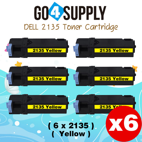 Compatible Dell 2135 330-1391 Yellow Toner Cartridge Replacement for 2135 2130 Printer