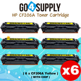 Compatible HP Yellow (WITH CHIP) CF206A W2112A 206A Toner Cartridge Replacement for HP Color LaserJet Pro MFP M283fdw/M283fdn; M255dw/M255nw