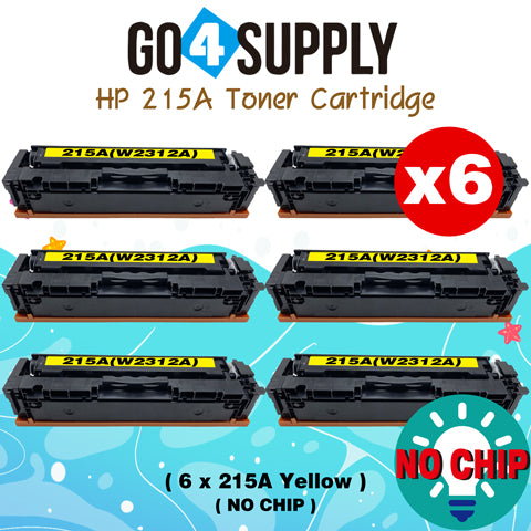 Compatible HP Yellow CF215A W2312A (NO CHIP) Toner Cartridge Used for HP Color LaserJet Pro MFP M183fw/182n/M182nw; Pro M155a/155nw