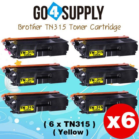 Compatible Brother Yellow TN-315 TN315 Toner Cartridge Used for Brother HL-4140CN HL-4150CDN HL-4570CDWT HL-4570CDW MFC-9460CDN MFC-9560CDW DCP-9055CDN DCP-9270CDN Printers
