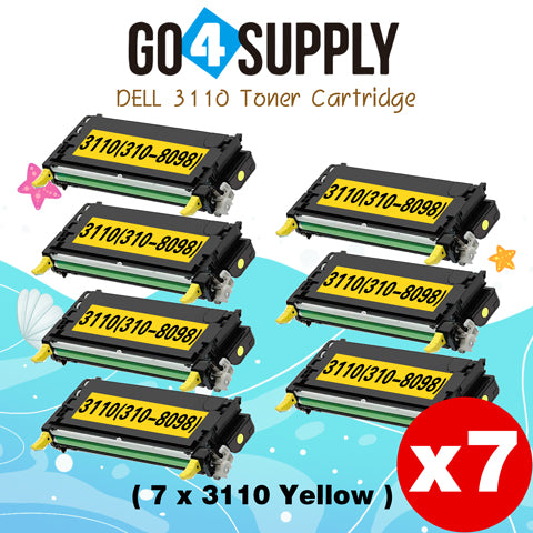 Compatible Dell 3110CN 3115CN 3110 3115 310-8098 Yellow Toner Cartridge Used for DELL 3115 3115cn 3110cn Printers