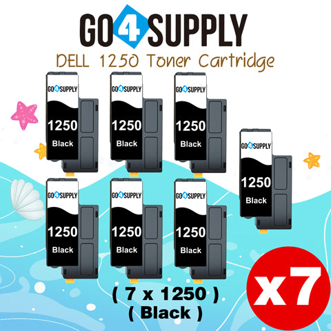 Compatible Black Dell 1250/810WH Toner Cartridge Replacement for Dell 331-0778 Used for 1250c 1350cnw 1355cn 1355cnw C1760nw C1765nf Printer