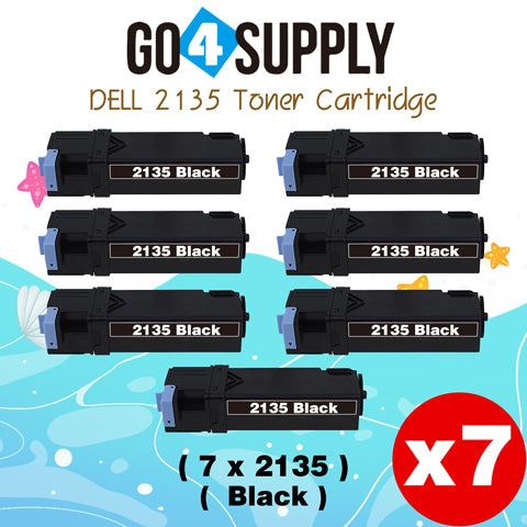 Compatible Dell 2135 330-1389 Black Toner Cartridge Replacement for 2135CN 2130CN Printer