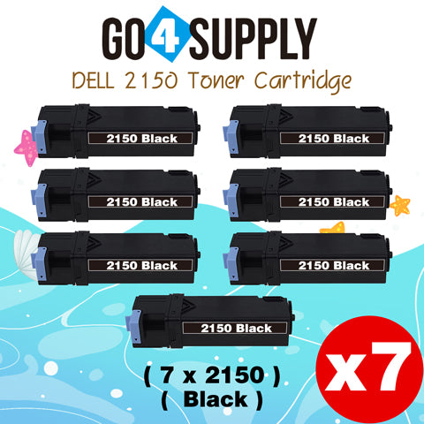 Compatible Dell 2150 Black 331-0719 Toner Cartridge Replacement for 2150cn 2150cdn 2155cn 2155cdn 2155 Printer