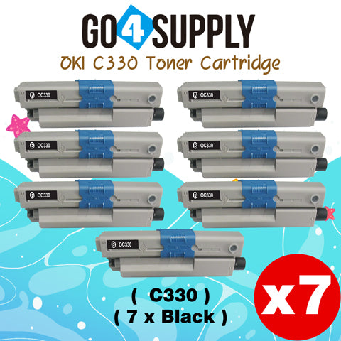 Compatible Oki Type C17 C330 Toner Cartridge to use for C330DN C530DN MC361 MC362W MC561 MC562W MFP MC352DN Printers (Black)