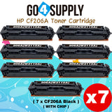 Compatible HP Black (WITH CHIP) CF206A W2110A 206A Toner Cartridge Replacement for HP Color LaserJet Pro MFP M283fdw/M283fdn; M255dw/M255nw