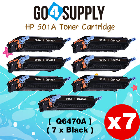 Compatible HP 502A Q6470A Black Toner Cartridge to use for HP Color Laserjet CP3505 3505n 3505dn 3600 3600n 3600dtn 3800 Printer