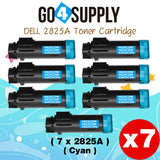 Compatible (2,500 Yield) Dell 2825 593-BBOX P3HJK Cyan Toner Cartridge Replacement for H825cdw H625cdw S2825cdn Printer