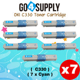 Compatible Oki Type C17 C330 (Cyan) Toner Cartridge to use for C330DN C530DN MC361 MC362W MC561 MC562W MFP MC352DN Printers