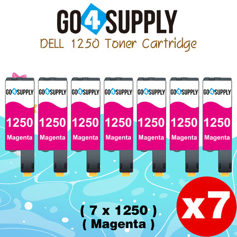 Compatible Magenta Dell 1250/XMX5D Toner Cartridge Replacement for Dell 331-0780 Used for 1250c 1350cnw 1355cn 1355cnw C1760nw C1765nf Printer
