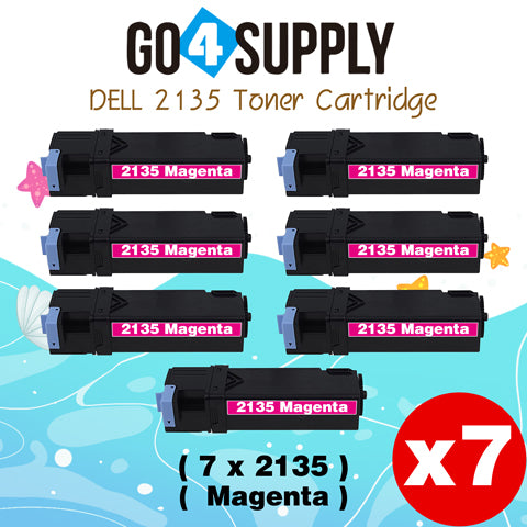 Compatible Dell 2135 330-1392 Magenta Toner Cartridge Replacement for 2135 2130 Printer