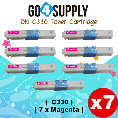 Compatible Oki Type C17 C330 (Magenta) Toner Cartridge to use for C330DN C530DN MC361 MC362W MC561 MC562W MFP MC352DN Printers