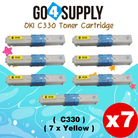 Compatible Oki Type C17 Yellow C330 Toner Cartridge to use for C330DN C530DN MC361 MC362W MC561 MC562W MFP MC352DN Printers
