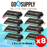 Compatible Black Dell 3110 Toner Cartridge Replacement for 310-8092 Used for Dell 3110cn, 3115cn, 3110, 3115 Print