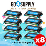 Compatible Cyan Dell 3110 Toner Cartridge Replacement for 310-8094 Used for Dell 3110cn, 3115cn, 3110, 3115 Print