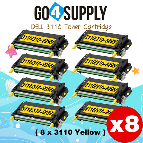 Compatible Dell 3110CN 3115CN 3110 3115 310-8098 Yellow Toner Cartridge Used for DELL 3115 3115cn 3110cn Printers