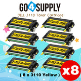 Compatible Yellow Dell 3110 Toner Cartridge Replacement for 310-8098 Used for Dell 3110cn, 3115cn, 3110, 3115 Print