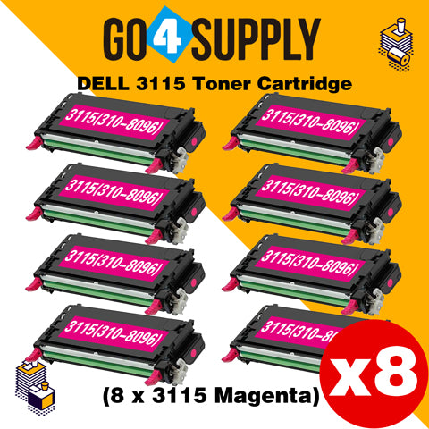 Compatible Magenta Dell 3115 Toner Cartridge Replacement for 310-8096 Used for Dell 3110cn, 3115cn, 3110, 3115 Print
