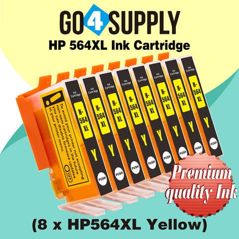 Compatible Yellow HP 564xl Ink Cartridge Used for Photosmart premium C309a/C309g/C309n/C310a/C310b/C310c/C410a/C410b/C410d; Photosmart eStation C510a/Deskjet 3070A/3520/3521/3522/3526 Printer