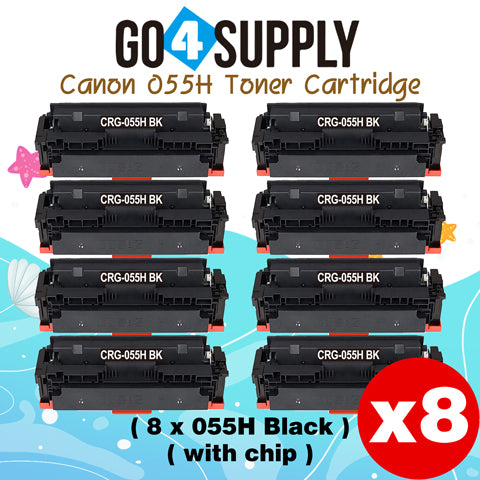 Compatible CANON (High-Yield Page) Black CRG055H (WITH CHIP) CRG-055H Toner Cartridge Used for Canon i-SENSYS MF741Cdw; i-SENSYS MF745Cdw;  i-SENSYS MG743Cx