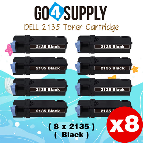 Compatible Dell 2135 330-1389 Black Toner Cartridge Replacement for 2135CN 2130CN Printer