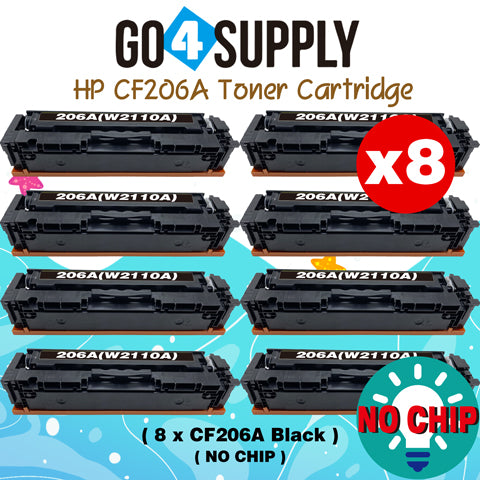 Compatible HP Black (NO CHIP) CF206A W2110A 206A Toner Cartridge Replacement for HP Color LaserJet Pro MFP M283fdw/M283fdn; M255dw/M255nw